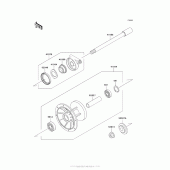 Схема узла: Ступица переднего колеса для Kawasaki KL650 KLR650