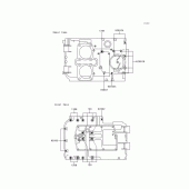 Схема вузла: Болти картера двигуна для Kawasaki KLE500