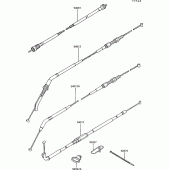 Схема вузла: Троси для Kawasaki ZG1000 1000GTR