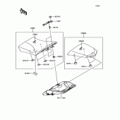 Схема узла: Сиденье для Kawasaki ZX1000 Ninja 1000 ABS