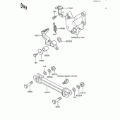Схема вузла: Brake pedal/torque link для Kawasaki ZX600 Ninja 600R
