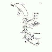 Схема вузла: Крило для Kawasaki EL250 Eliminator 250LX