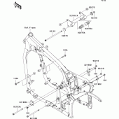 Схема узла: Крепление двигателя для Kawasaki VN900 VN900 Classic