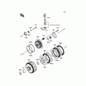 Схема вузла: Зчеплення для Kawasaki BX250 NINJA 250SL