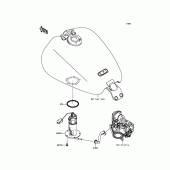 Схема вузла: Паливний насос для Kawasaki VN1700 Vulcan 1700 Voyager Custom ABS