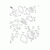 Схема узла: Крышка двигателя для Kawasaki ZR550 Zephyr