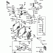 Схема узла: Радиатор (1/2) для Kawasaki EX500 GPZ500