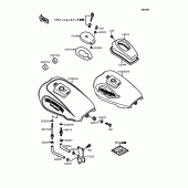 Схема вузла: Паливний бак для Kawasaki EL250 Eliminator 250LX