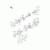 Схема узла: Трансмиссия для Kawasaki KLX110 KLX110