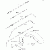 Схема узла: Тросики для Kawasaki ZR1200 ZRX1200