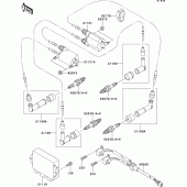 Схема вузла: Ignition system для Kawasaki VN1500 VN1500 Classic