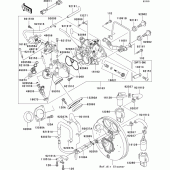 Схема вузла: Throttle(1/2) для Kawasaki VN1500 VN1500 Drifter