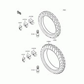 Схема узла: Колеса (Шины) для Kawasaki ZR400 Zephyr X