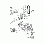 Схема вузла: Масляний насос для Kawasaki KLE650 Versys 650 ABS