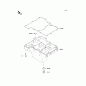 Схема узла: Масляный поддон для Kawasaki ZX750 Ninja ZX-7R