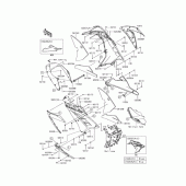 Схема вузла: Дефлектори для Kawasaki EX250 Ninja 250