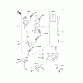 Схема вузла: Замок запалювання для Kawasaki EJ650 W650