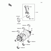Схема вузла: Колінвал для Kawasaki EX650 Ninja 650 ABS
