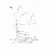Схема вузла: Сидіння для Kawasaki ZX600 Ninja ZX-6