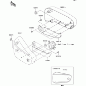 Схема вузла: Side covers для Kawasaki VN1600 VN1600 Mean Streak