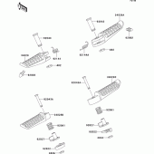 Схема узла: Подножки для Kawasaki ZX600 ZZ-R600
