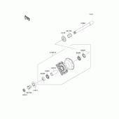 Схема вузла: Ступиця переднього колеса для Kawasaki KX450 KX450F
