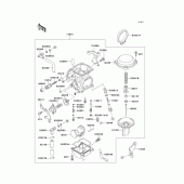Схема узла: Карбюратор(1/2) для Kawasaki KLX650 KLX650