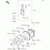 Схема узла: Коленчатый вал для Kawasaki ZX1000 Ninja 1000 ABS