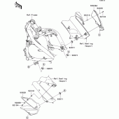 Схема вузла: Cowling(center) для Kawasaki EX650 Ninja 650 ABS