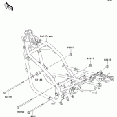 Схема вузла: Кріплення для Kawasaki ER500 ER-5