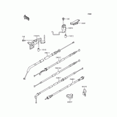 Схема узла: Тросики для Kawasaki ZX400 ZXR400R