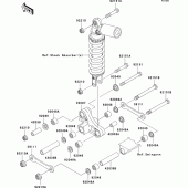 Схема вузла: Suspension для Kawasaki ZX1200 Ninja ZX-12R