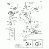 Схема вузла: Паливний бак(1/2) для Kawasaki ZX636 Ninja ZX-6R
