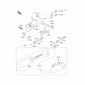 Схема узла: Выхлопная система (s) для Kawasaki KX125