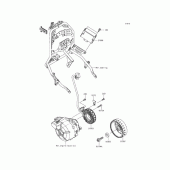 Схема вузла: Генератор та РР для Kawasaki KLE250 Versys-X 250 ABS