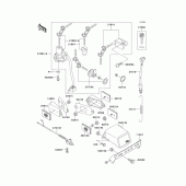 Схема вузла: Ignition switch/locks/reflectors для Kawasaki ZX750 Ninja ZX-7R