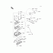 Схема узла: Воздушный фильтр для Kawasaki ZX600 Ninja ZX-6R