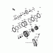 Схема узла: Сцепление для Kawasaki ZX1000 Ninja ZX-10R ABS