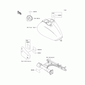 Схема узла: Информационные наклейки для Kawasaki VN1500 Vulcan 1500 Classic
