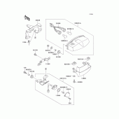 Схема вузла: Taillight(s) для Kawasaki EX500 GPZ500S