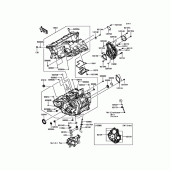 Схема узла: Картер двигателя для Kawasaki ZX1000 Ninja ZX-10RR
