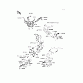 Схема вузла: Підніжки для Kawasaki KLE650 Versys 650