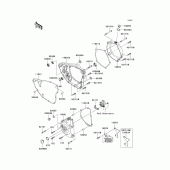 Схема узла: Engine cover(s) для Kawasaki KX250/ KX252 KX250F