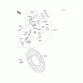 Схема вузла: Front brake(en500-c9) для Kawasaki EN500 Vulcan 500 LTD