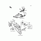 Схема вузла: Стоп сигнал для Kawasaki EX400 Ninja 400R ABS