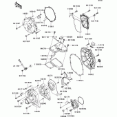 Схема вузла: Engine cover(s)(1/2) до Kawasaki ZX1400 ZZR1400 ABS