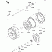 Схема вузла: Зчеплення для Kawasaki KX500