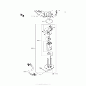 Схема вузла: Паливний насос Kawasaki ZR900 Z900