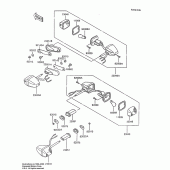 Схема вузла: Поворотники для Kawasaki ZX600 Ninja 600R