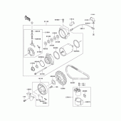 Схема узла: Starter motor для Kawasaki EX500 Ninja 500R